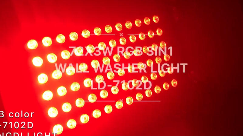 72X3W RGB 3in1 LED wall washer light with barn door LD-7102D