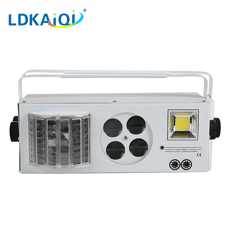 Led & Laser & Strobe &Gobos Lights 4in1 Effect Party Strobe Light